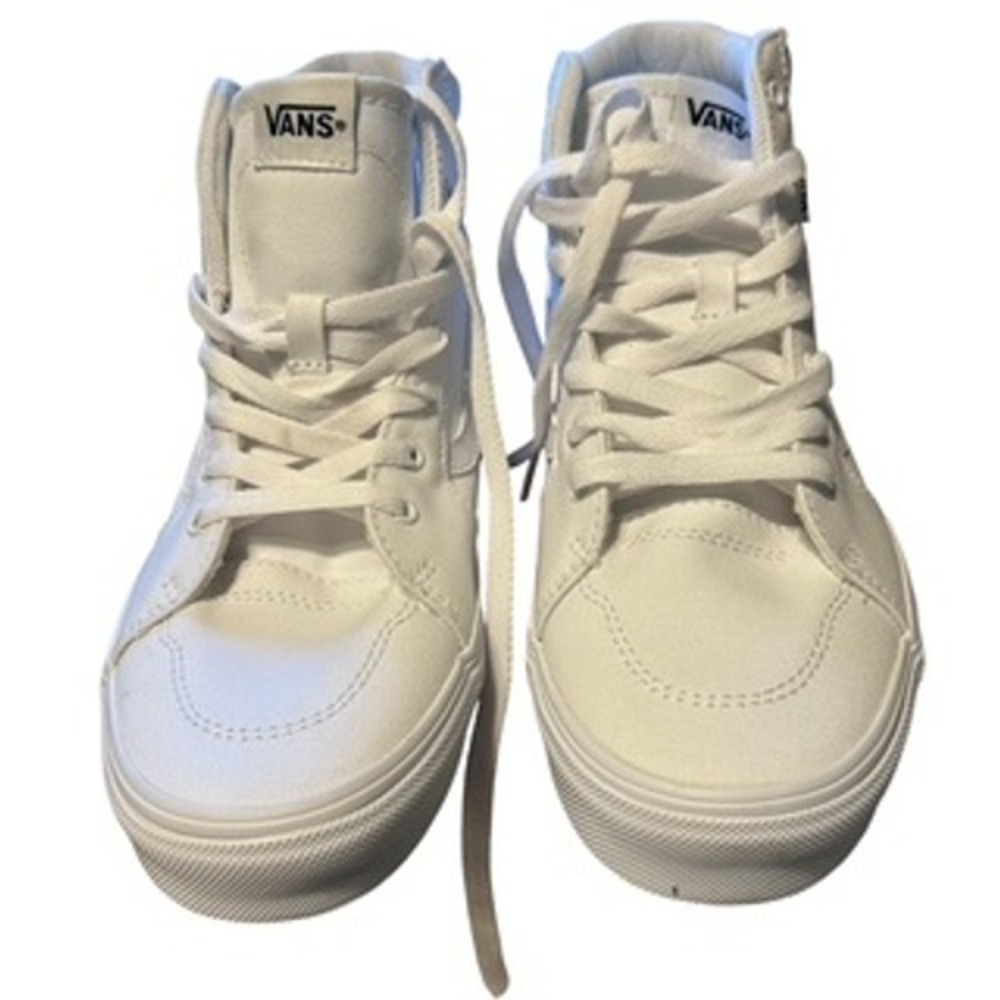 Vans Filmore Hi‎ Youth Size 6 White High Top Sneakers New with Box